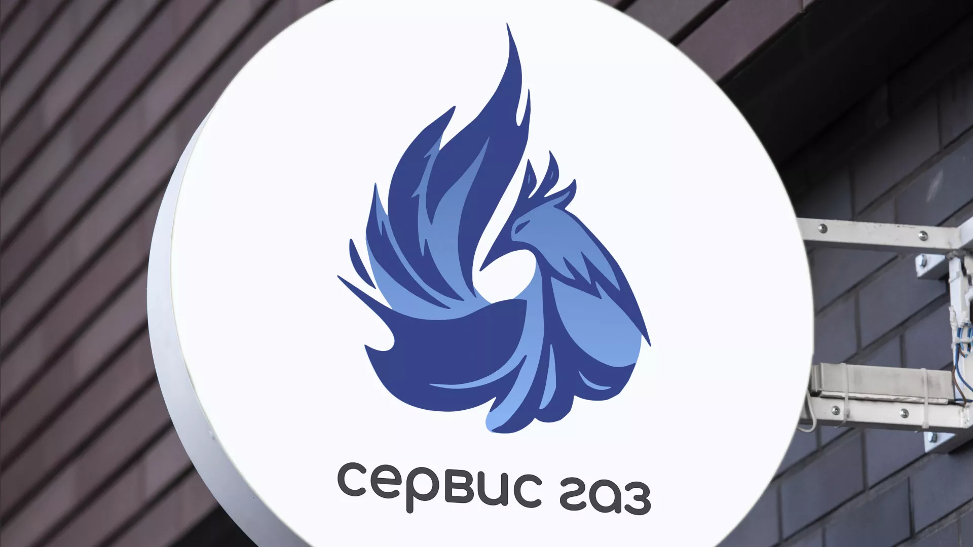 Создание логотипа «Сервис газ» в Зиме